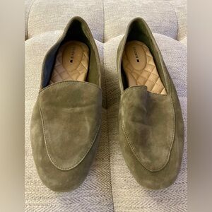 Birdies Size 7 Suede Sage Vesper Loafers